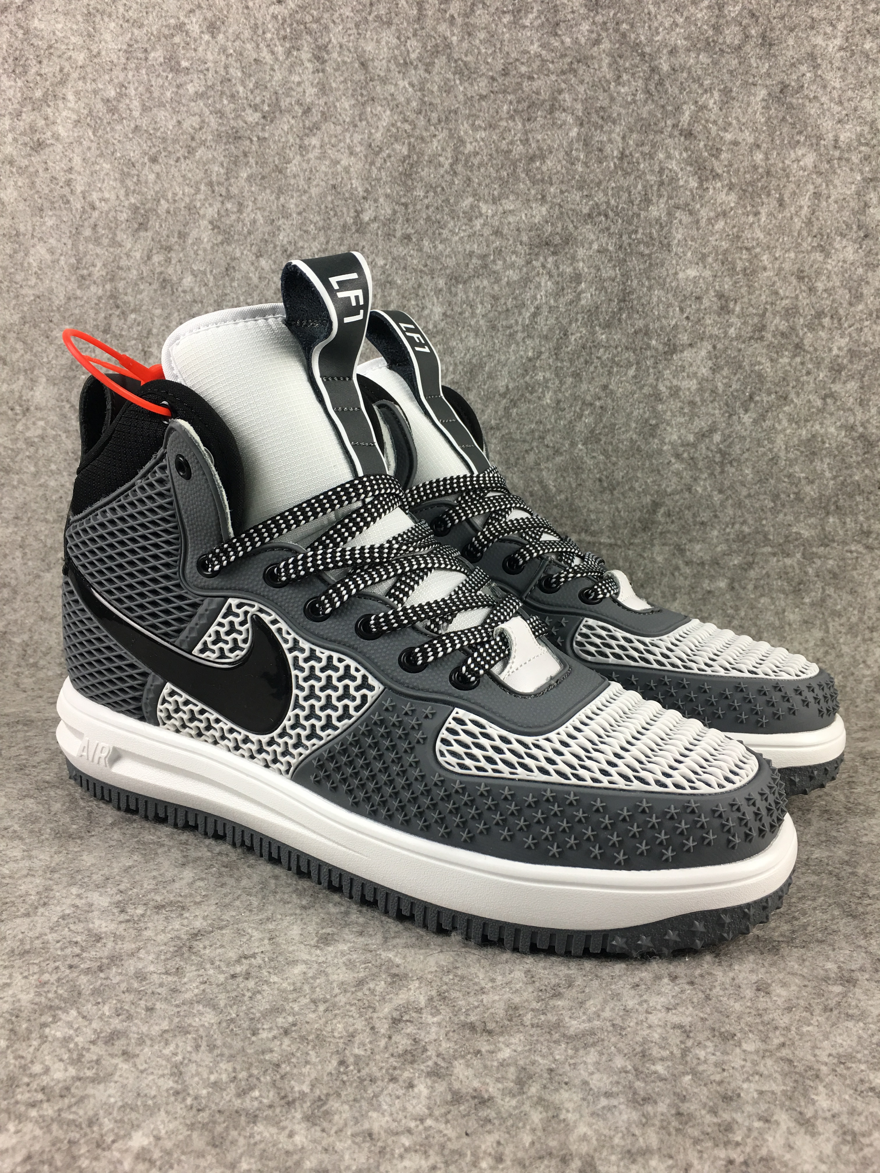 New Nike Lunar Force 1 Nano Grey Black White - Click Image to Close